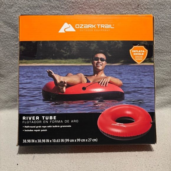 Ozark Trail Black Red River Round Tube with half- round grab rope new in box - Picture 2 of 2